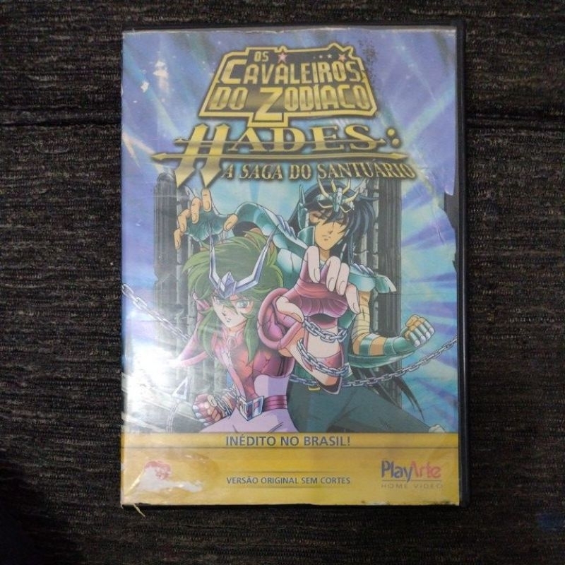 DVD Original Os Cavaleiros do Zodíaco Hades a saga do Santuário Volume 3