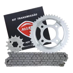 Kit Relação Transmissão Honda XLR125 1996 1997 1998 1999 2000 2001 2002 2003 Refoçada com Aço 1045