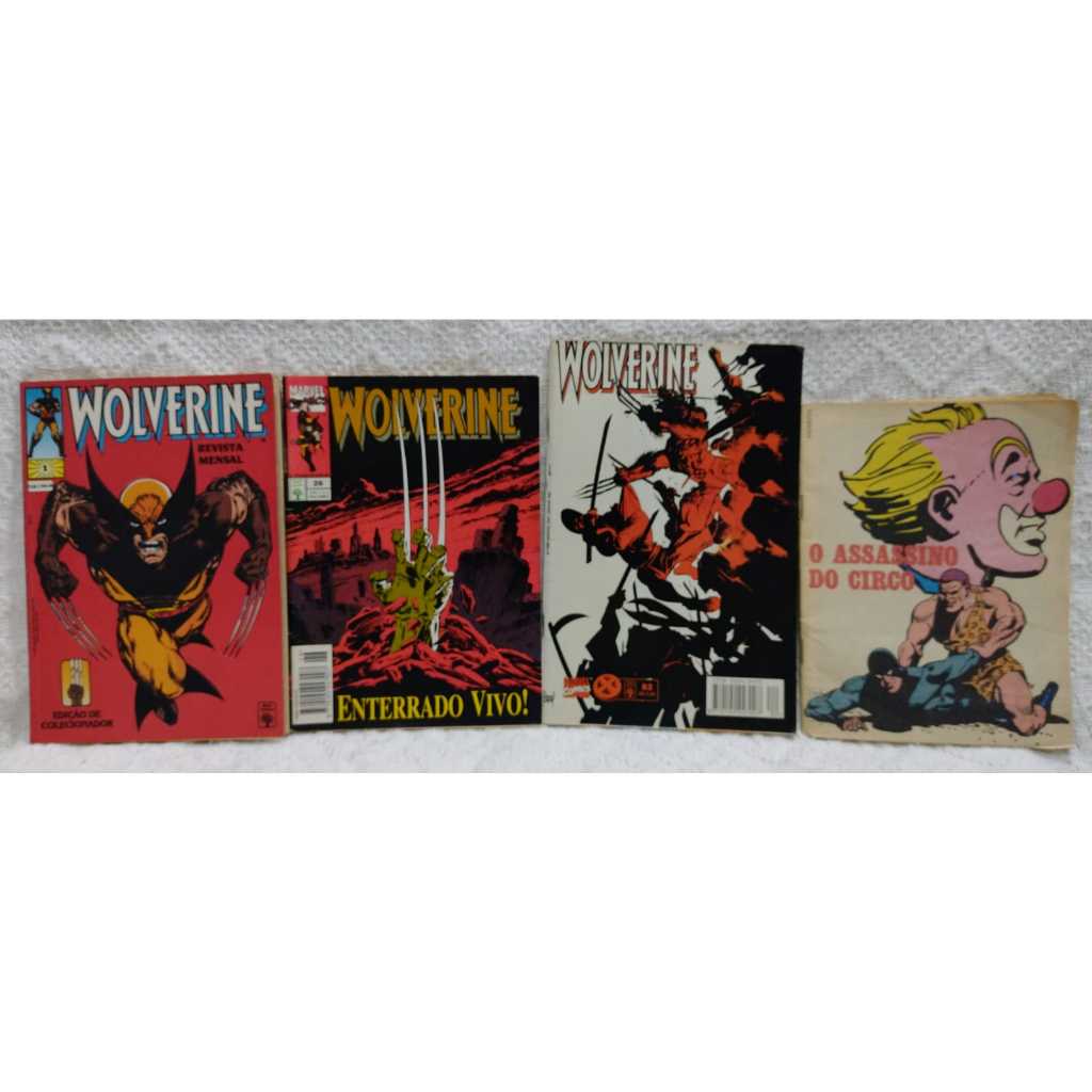 WOLVERINE - 1 EDIÇÃO DE COLECIONADOR, Nº26, 82 e GIBI DO FANTASMA Nº351