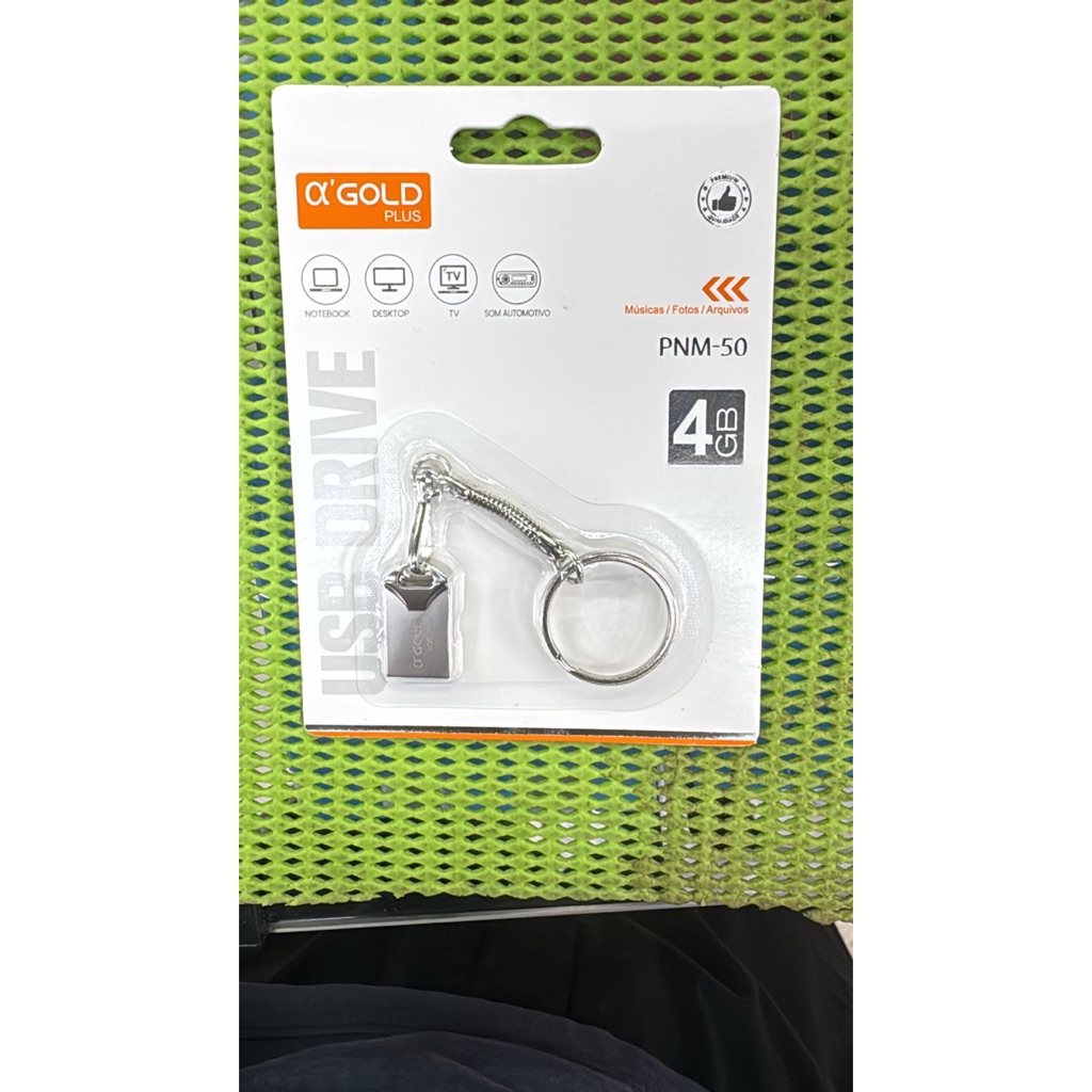 Pendrive 4GB/8GB/16GB/32GB/64GB/128GB Modelo Chaveiro Metal Usb 2.0 100% ORIGINAL