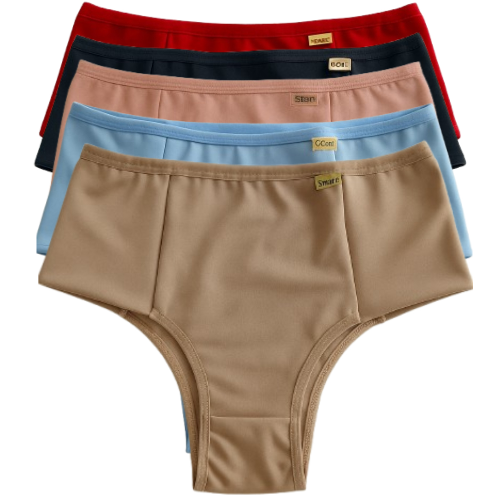Kit 5 Calcinhas Conforto Lateral Dupla Tanga Microfibra Calçola Feminina em Oferta na Shopee