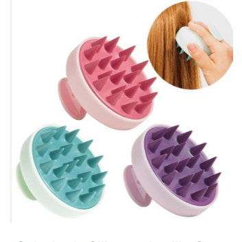Escova De Lavar Cabelo de Silicone Auxilia O Crescimento Diminui A Quebra