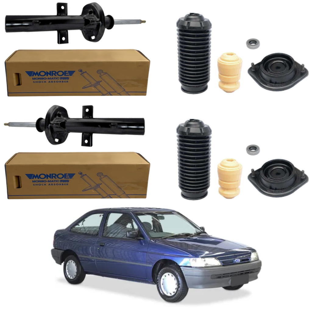 PAR AMORTECEDOR DIANTEIRO ESCORT EUROPEU 1993 A 1996 MONROE + KIT
