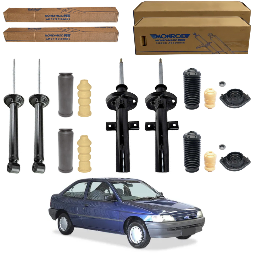 KIT 4 AMORTECEDOR ESCORT EUROPEU 1993 A 1996 MONROE + KIT