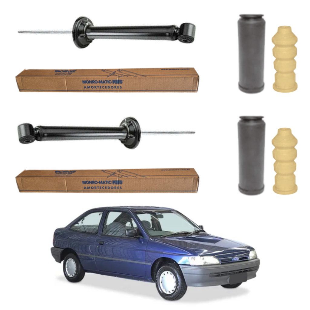 PAR AMORTECEDOR TRASEIRO ESCORT EUROPEU 1993 A 1996 MONROE + KIT