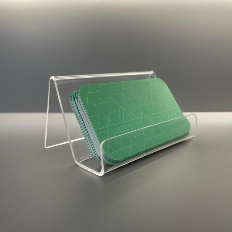 Porta Cartão de Visita em Acrílico Transparente Display Profissional de Mesa em Oferta na Shopee