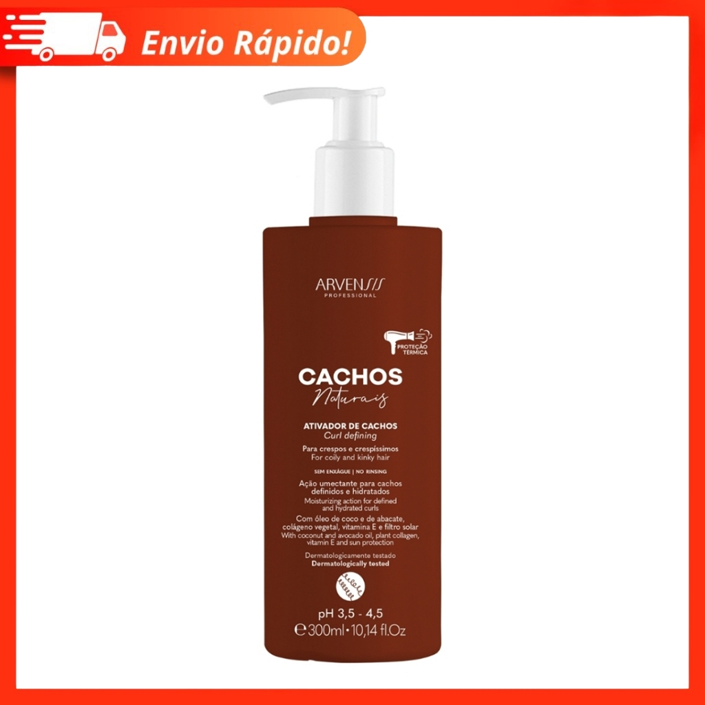 Arvensis - Ativador De Cachos Crespos E Crespissimos 300ml em Oferta na Shopee