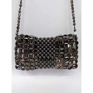 Bolsa de Ombro de Contas Metálicas Brilhantes em Oferta na Shopee