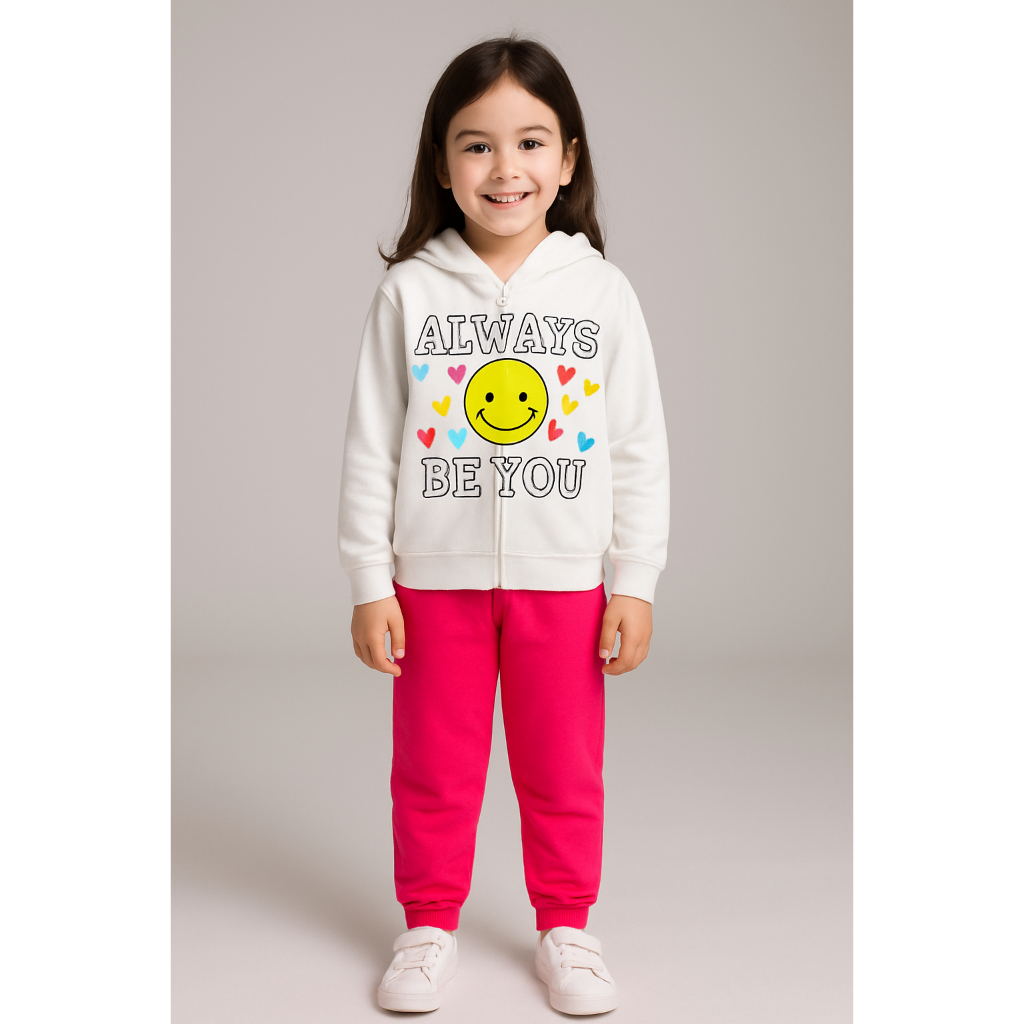 Conjunto Moletom Infantil Always Be You Off Tamanho 8 | Quentinho, Estiloso e Confortável