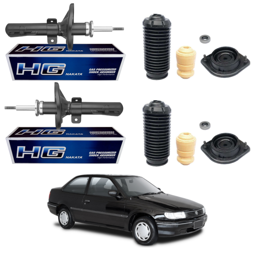 PAR AMORTECEDOR DIANTEIRO LOGUS 1993 A 1997 NAKATA + KIT