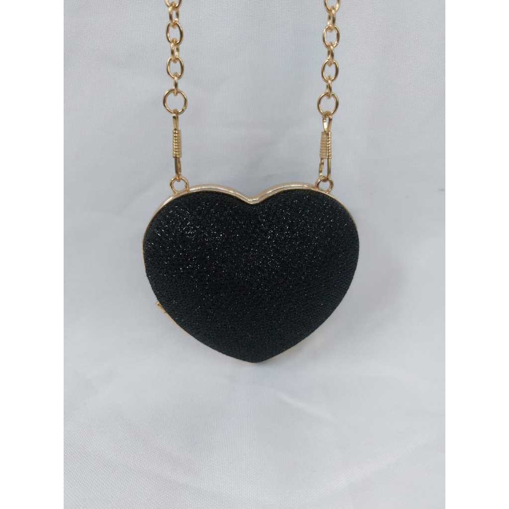 Mini Bolsa de Coração Brilho de Purpurina em Oferta na Shopee