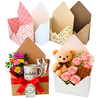 Embalagem para Flores e Presentes tipo Carta Envelope. Lembrancinha Floricultura Caixa Envelope em Oferta na Shopee