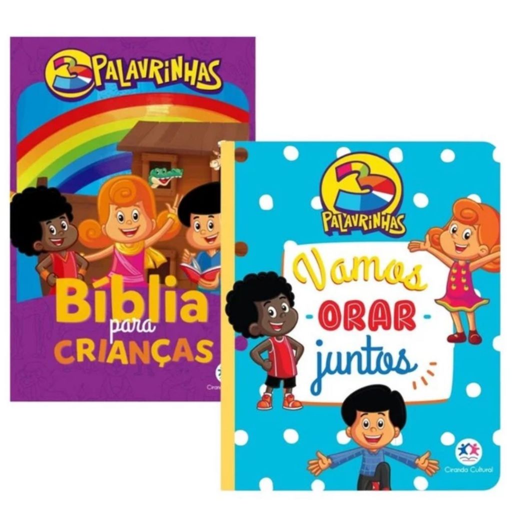 Kit 3 Palavrinhas | Bíblia para Crianças + Vamos Orar Juntos | Ciranda Cultural em Oferta na Shopee