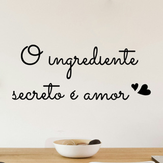 Frase O Ingrediente Secreto é Amor Quadro Decorativo Deus Jesus MDF Preto em Oferta na Shopee