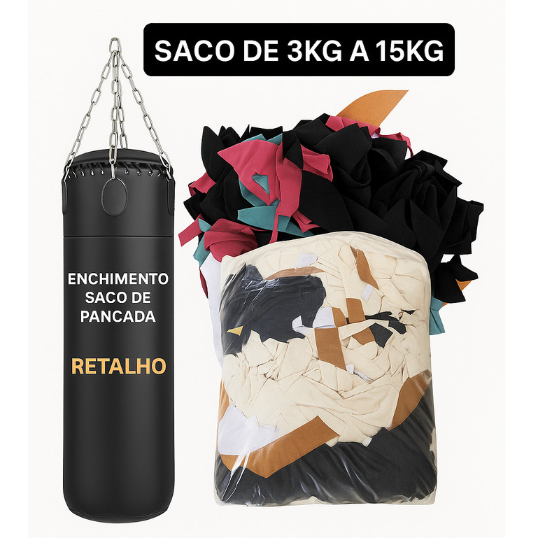 Retalho De Tecido Enchimento Saco De Pancadas Almofadas em Oferta na Shopee