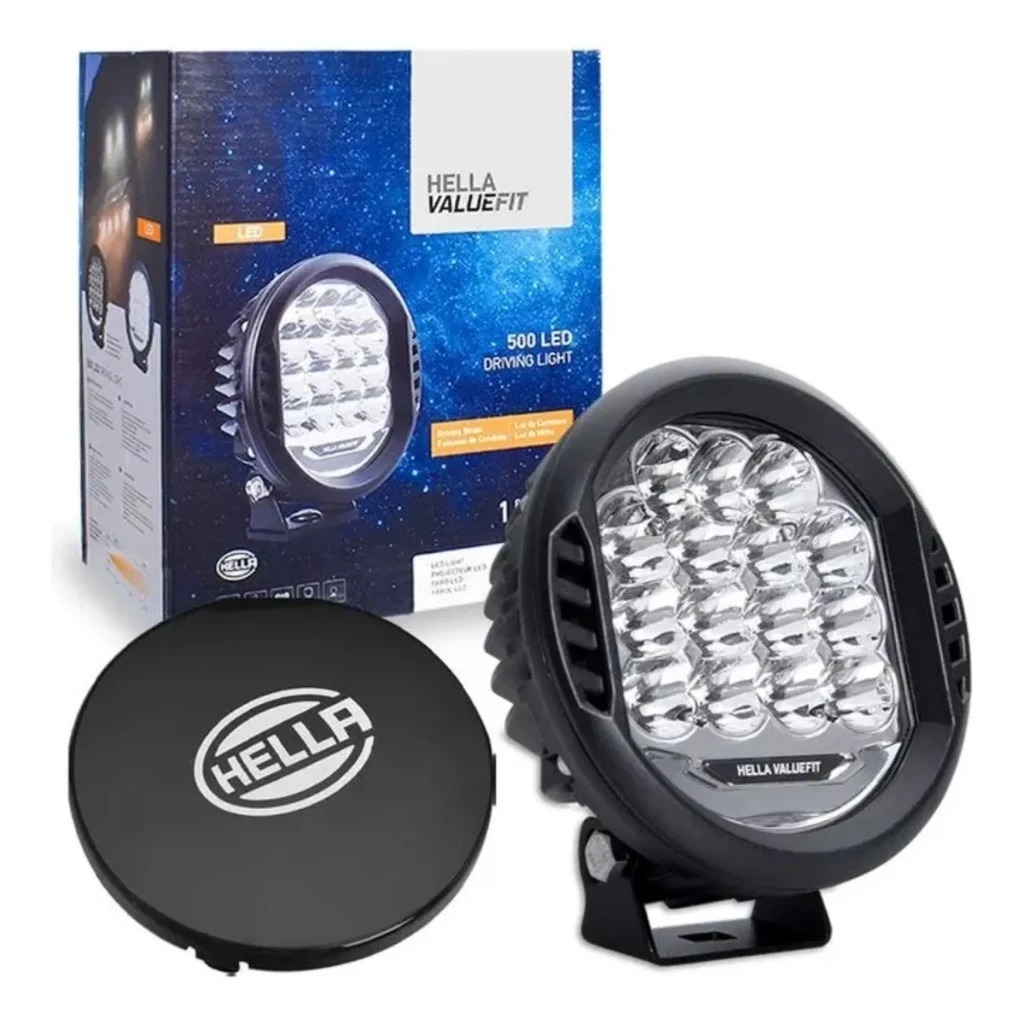 Farol Auxiliar Led Valuefit Hella 500 Led 22.5w 12/24v Milha