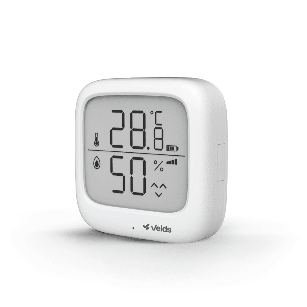 Sensor de Temperatura e Umidade Wifi Velds c/ Display Digital e Monitoramento via App, Tuya