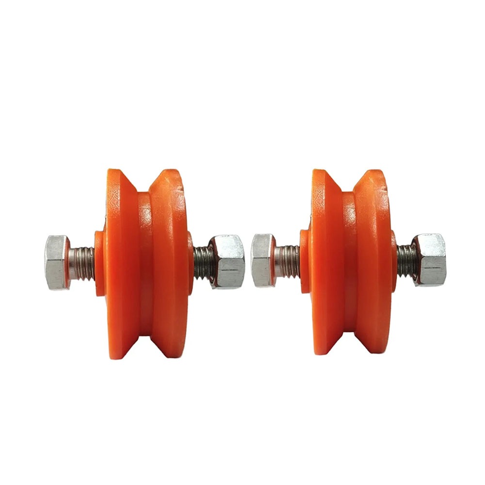 Roldana De Nylon 2 Polegada(50,8mm) V (2 Und ) Laranja em Oferta na Shopee