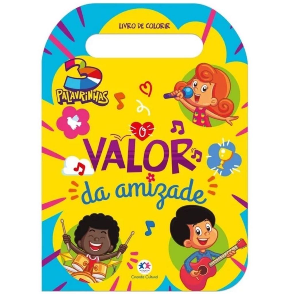 3 Palavrinhas | O valor da amizade | Livro de colorir | Ciranda Cultural em Oferta na Shopee