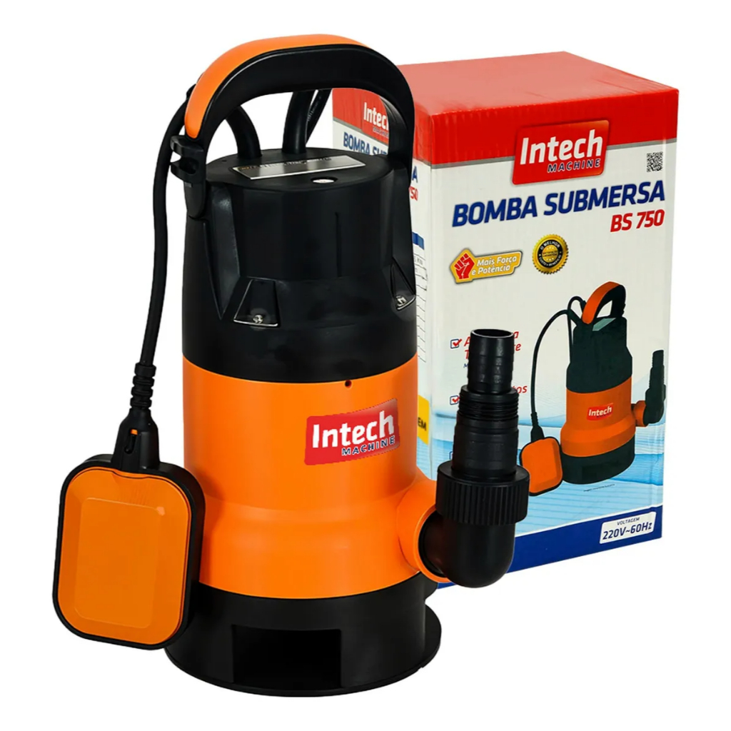 Bomba Submersa Água Limpa Drenagem Transferência Intech