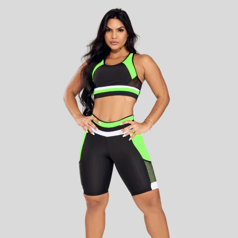 Conjunto Academia Top Nadador Short Com Bolso Treino Fitness — imagem 1
