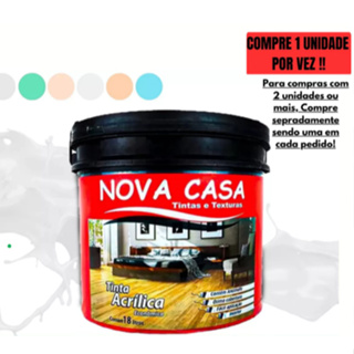 Tinta de Parede Acrílica Cores Balde Econômica E Alto Rendimento 18Kg em Oferta na Shopee