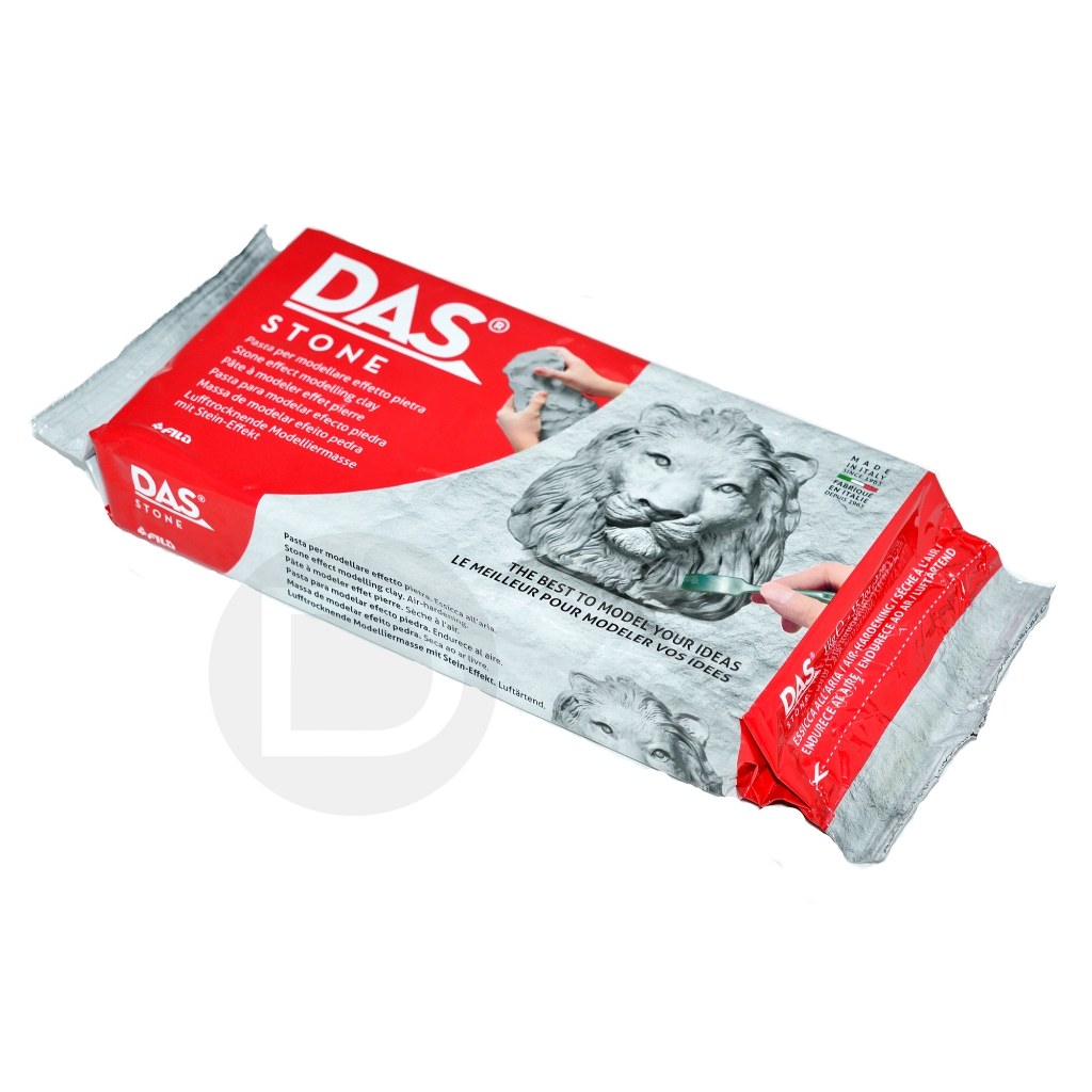 Massa de Modelar DAS Stone (Cinza) 1kg Cerâmica Fria para Escultura e Artesanato Sem Forno em Oferta na Shopee