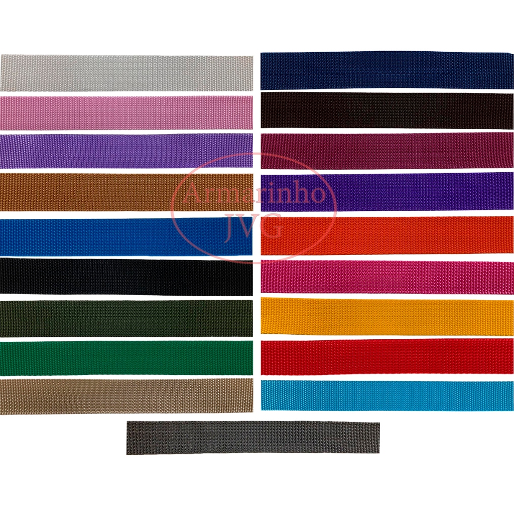 10m Fita CA 30mm (3 cm) cadarço Alça 100% Polipropileno Bolsas Mochilas Necessaire Artigos Costura