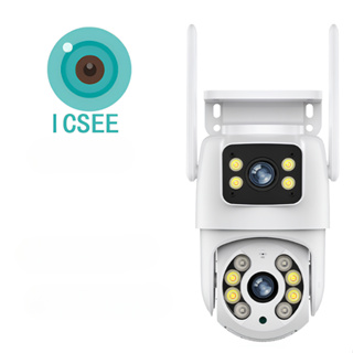 Câmera De Segurança Lente Dupla ICSEE IP66 Wi-Fi 360° Sensor Movimento Visão Noturna Giratória em Oferta na Shopee