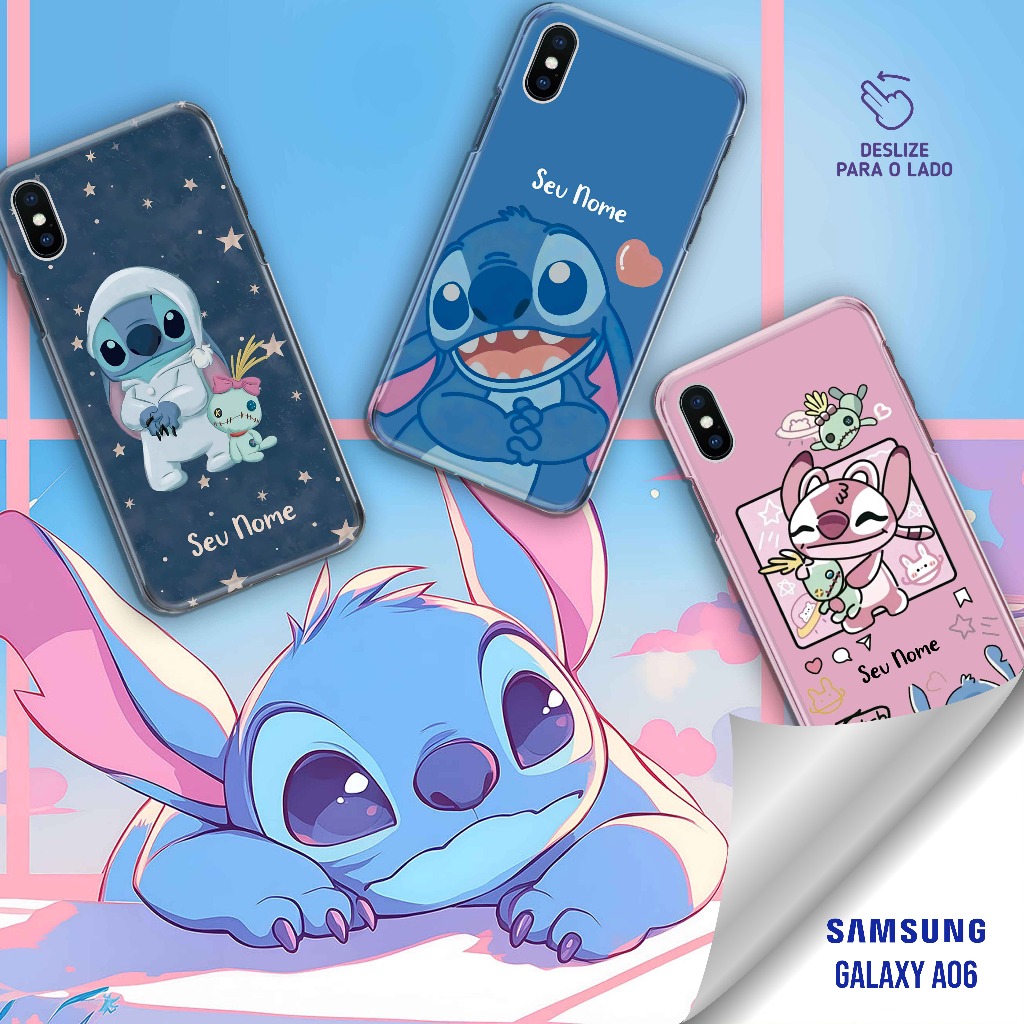 Capa Capinha Case - Galaxy A06 - Coleção Stitch em Oferta na Shopee
