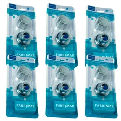 Kit 6 Acabamento Universal Registro Pressão 1/2 3/4 E 1