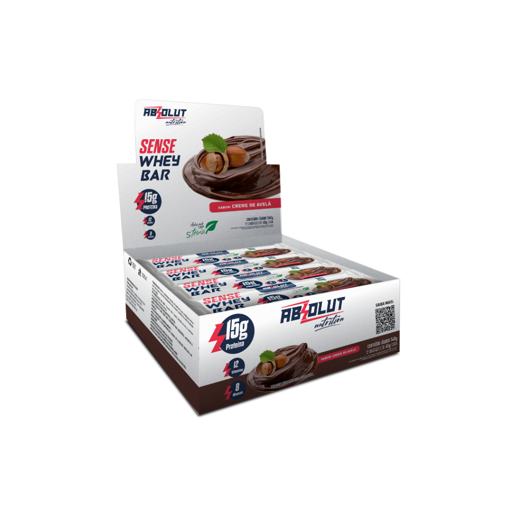 Barra De Proteina Sense Bar Absolut Nutrition - Display 12un Todos os sabores  Entrega Imediata! em Oferta na Shopee