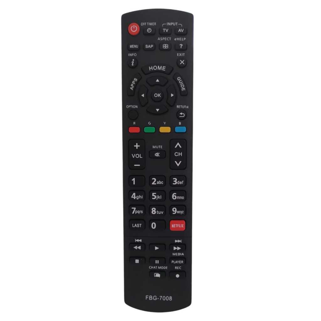 Controle Remoto Compativel Tv Panasonic Smart TC-L32U3 /  TC-L32X30 FBG-7008