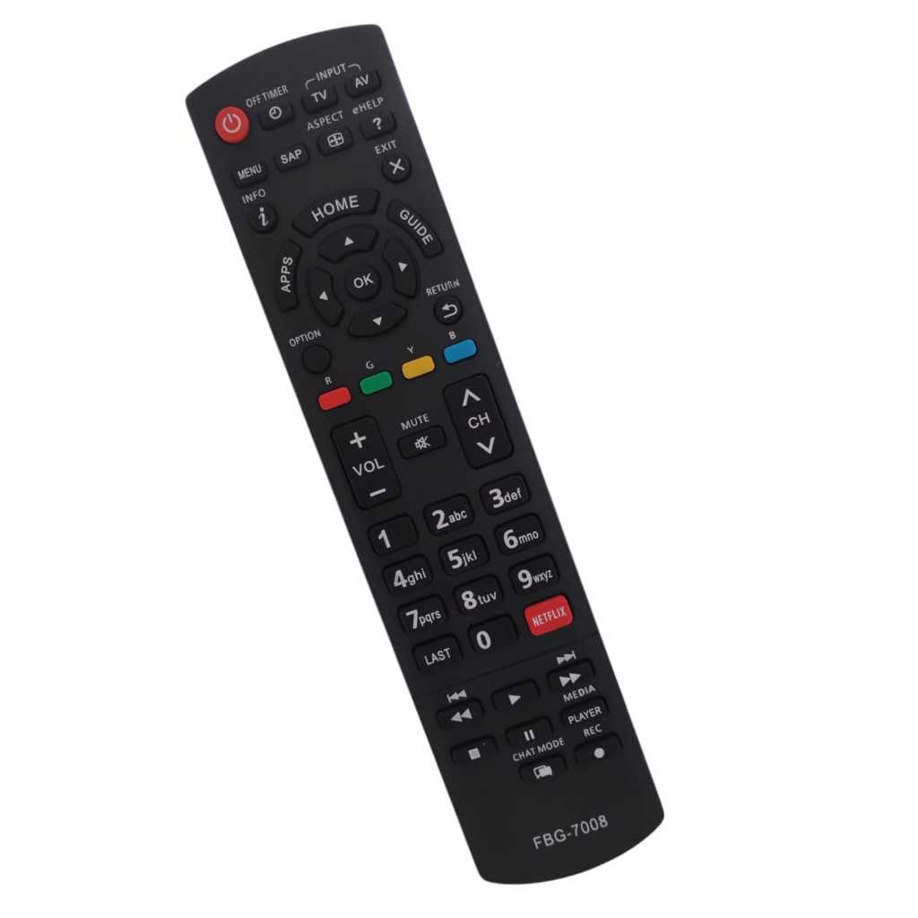 Controle Remoto Compativel Tv Panasonic Smart TC-L42E3 /  TC-L42E30 FBG-7008