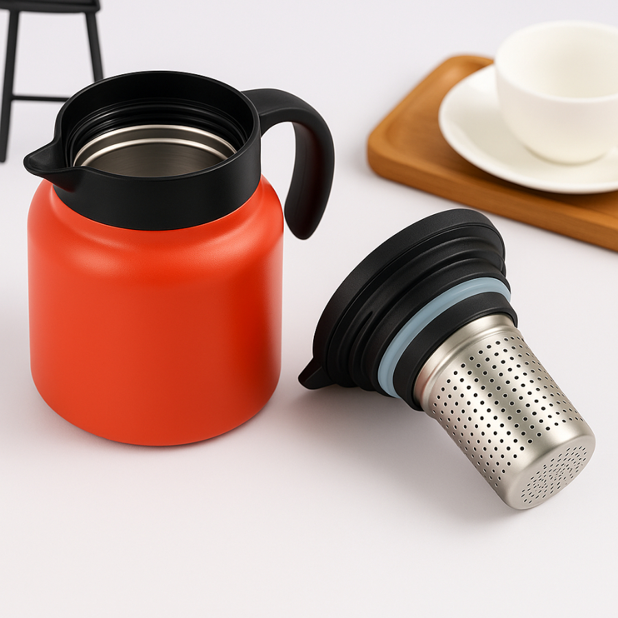 Garrafa Bule Térmico 800ml Inox Quente e Frio em Oferta na Shopee