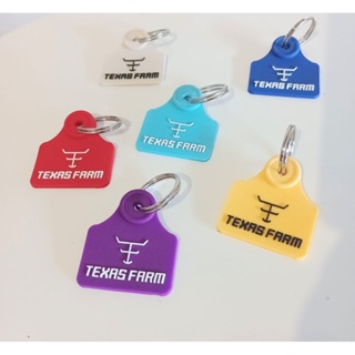 Chaveiro brinco de boi Texas Farm em Oferta na Shopee