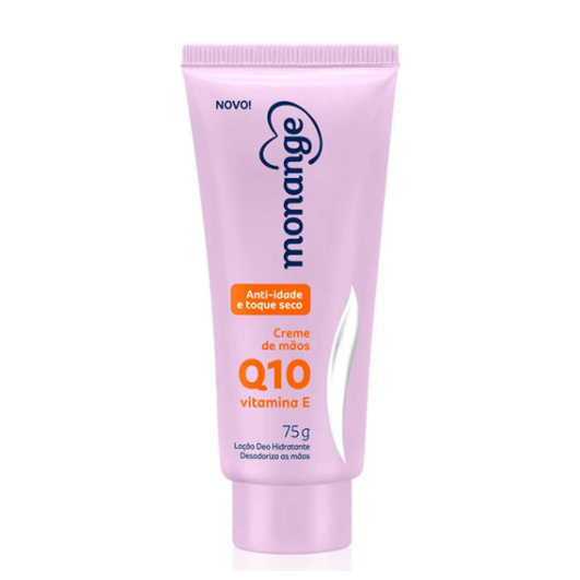 Creme Hidratante Monange Mãos Anti‑Idade Q10 + Vitamina E 75 g