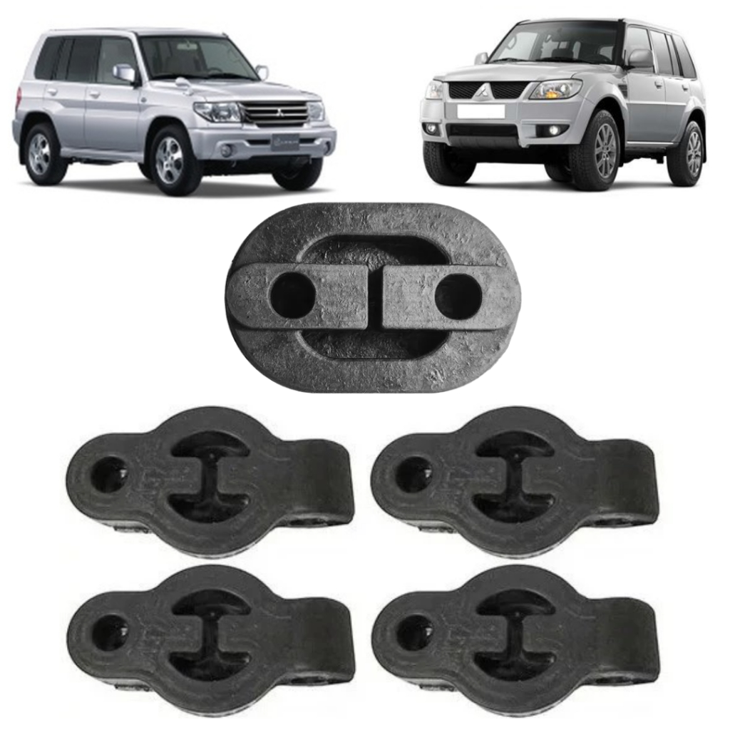 Kit 5 Coxim Borracha Escapamento Pajero Tr4 1998 A 2015