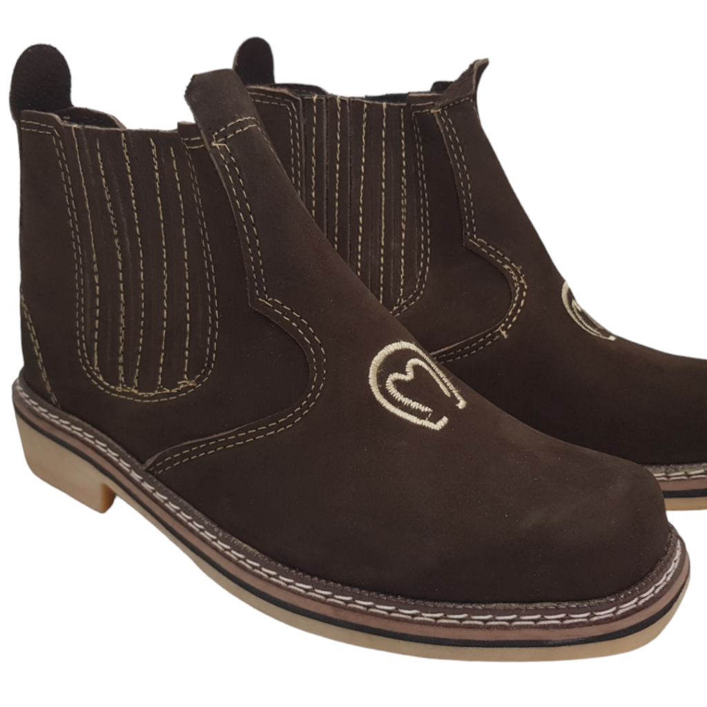 Bota Botina Sapato Coturno Masculina Feminina Country Couro Legitimo Texana
