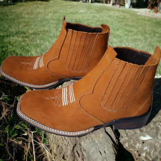 Bota Botina Texana Country Masculina Feminina Couro Legitimo Lançamento Segurança Trabalho Passeio