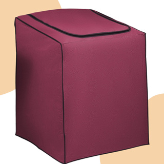 Capa Maquina De Lavar Roupas 8kg 10 kg 11kg 13kg 14kg 15kg vermelha impermeàvel com zíper em Oferta na Shopee