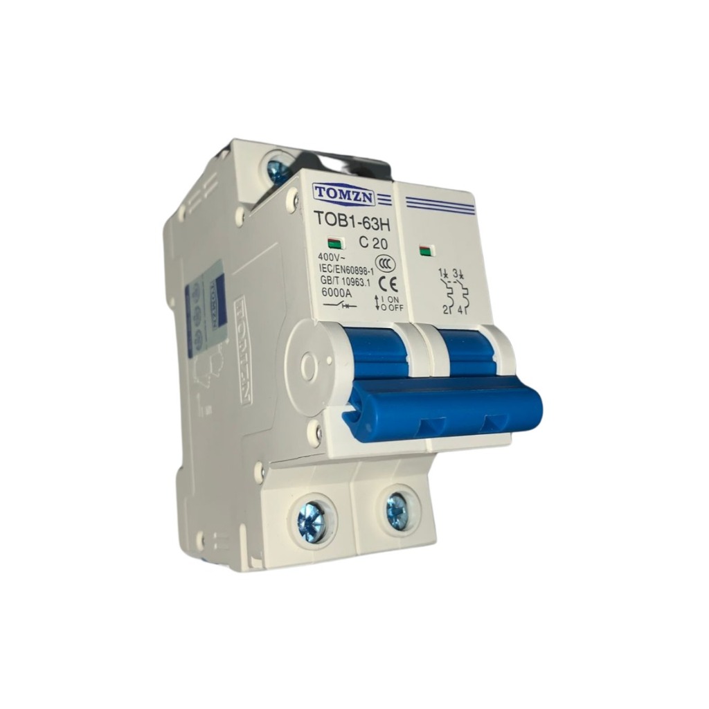 Disjuntor Bipolar Tomzn Tob1-63h C20 - cod G22