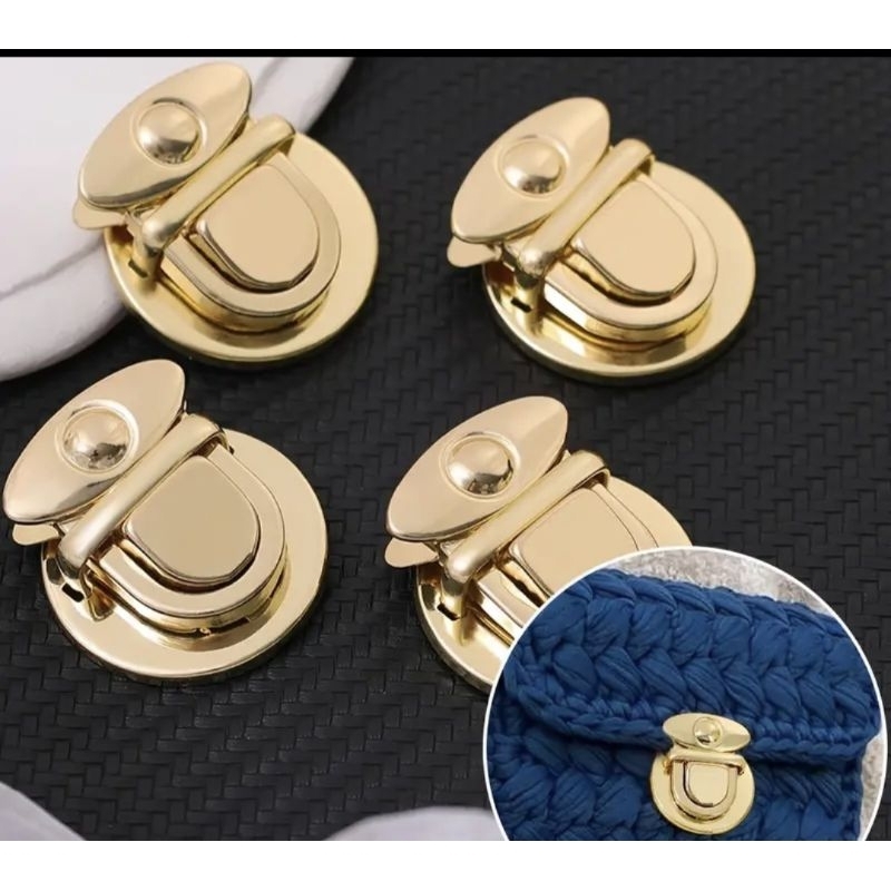 Fecho de Metal para Bolsas- coracao
