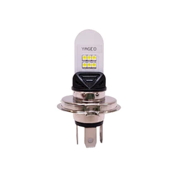 Lâmpada Moto H4 Farol Super Led 12000Lm 8000k 12w Branca 12v