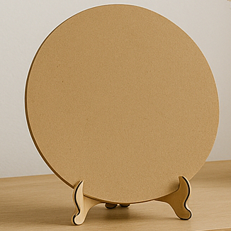 Mini Painel Redondo Em MDF Para Decoração De Mini Festas Eventos