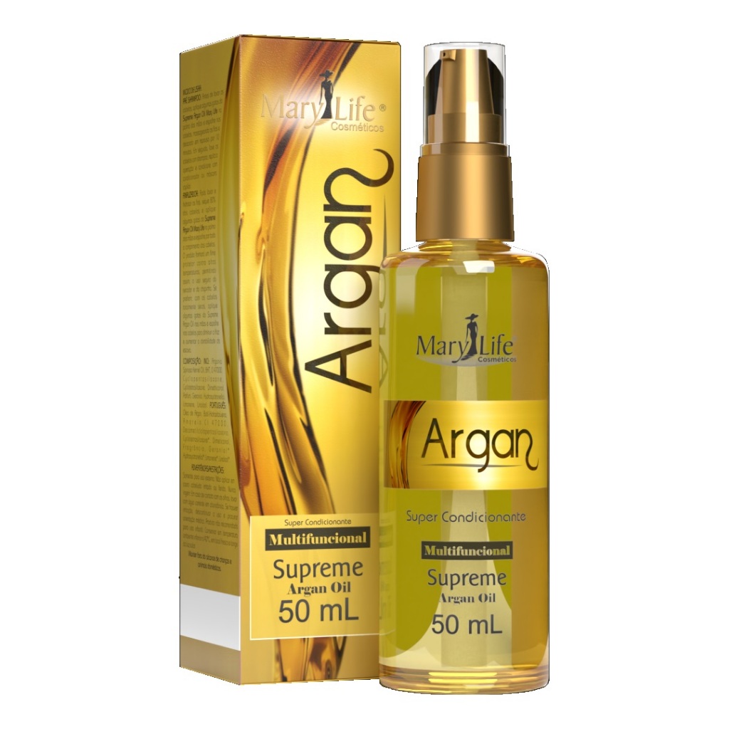 Óleo Condicionante Supreme Argan Oil Mary Life 50ml em Oferta na Shopee