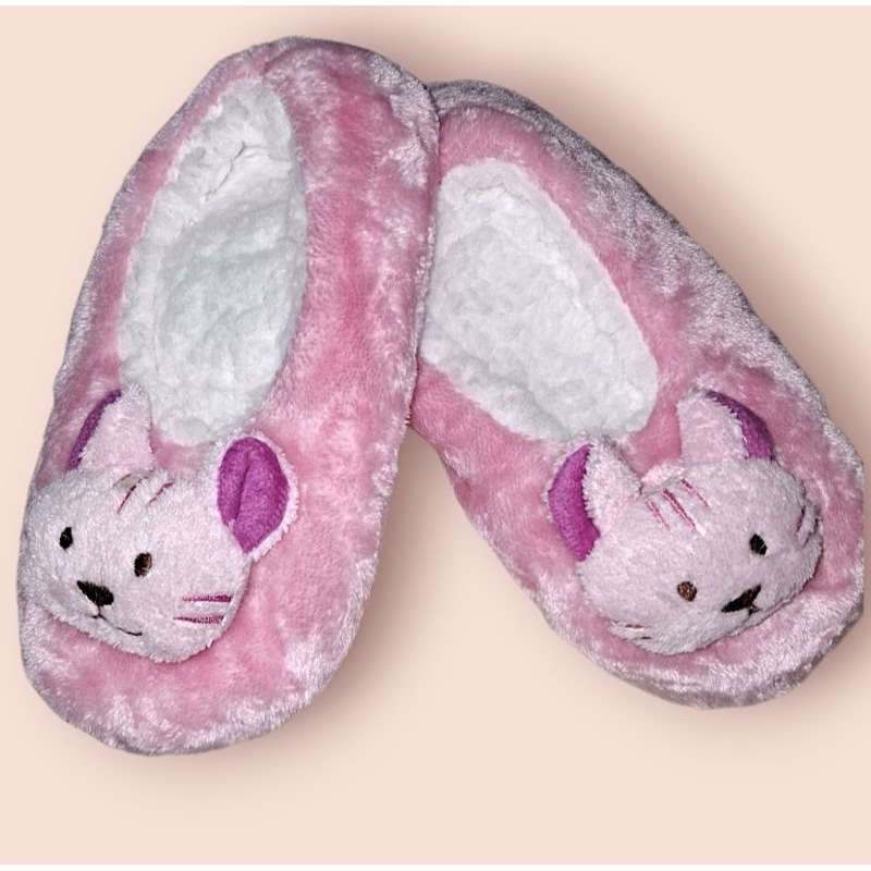 Pantufa Infantil Quentinha Pelúcia Ursinha Rosa