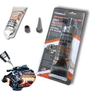 Silicone Alta Temperatura Até 315°C 105g Visbella High Temp, Grey, Cinza - Bisnaga Cola em Oferta na Shopee