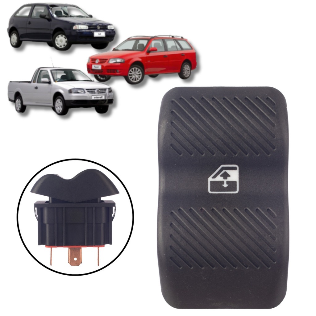 BOTÃO INTERRUPTOR VIDRO ELÉTRICO VW GOL PARATI SAVEIRO G2 1995/