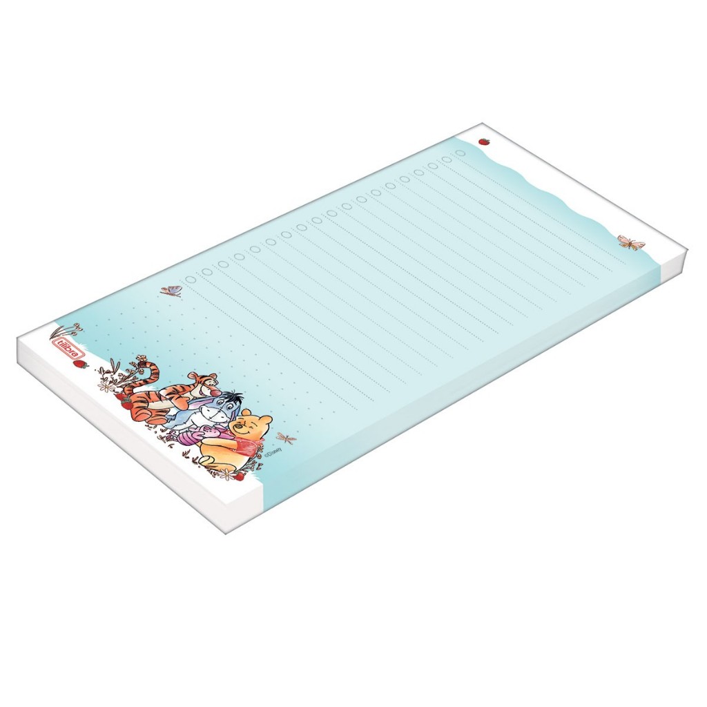 Tilembrete Decorado Pooh 82x209mm 50 Folhas - Tilibra